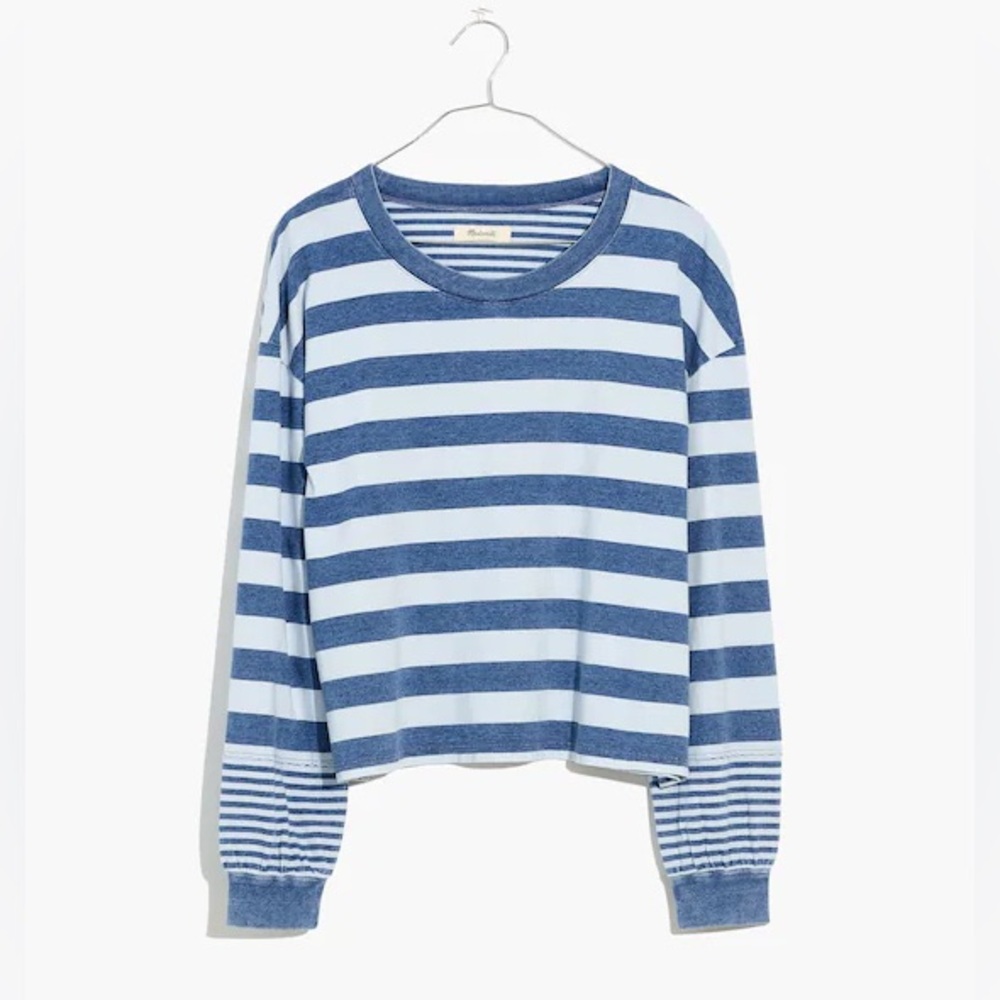 Madewell Indigo Stripe-Mix Tee